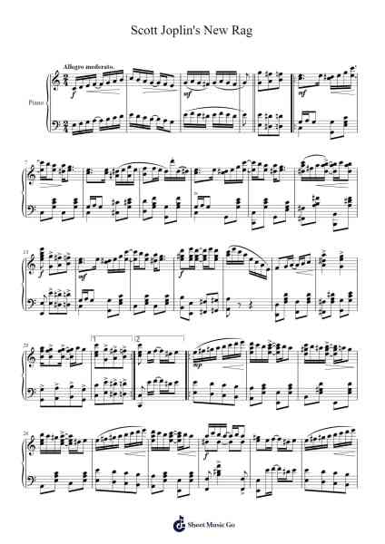 Scott Joplin's New Rag Sheet Music by Scott Joplin-Arr.Bloorgrace Springa