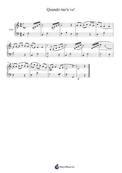 Quando me'n vo' (Musetta's Waltz) from La Bohème Sheet Music by Giacomo Puccini-Arr.Chrislus Edtience