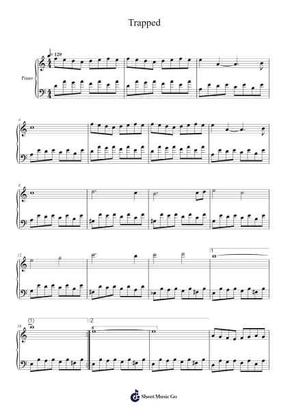 Trapped Sheet Music by Andrew London-Arr.Zarol Hayleste
