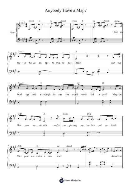Anybody Have a Map? Sheet Music by Benj Pasek/Justin Paul-Arr.Galchard