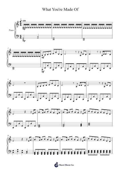 What You're Made Of Sheet Music by Lindsey Stirling-Arr.Ertes