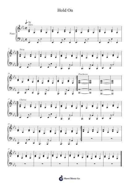 Hold On Sheet Music by Yorktie Phisopp-Arr.Laupound