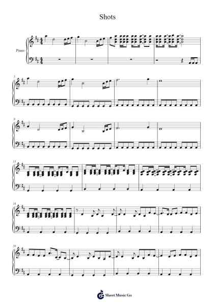 Shots Sheet Music by undefined-Arr.Dolamb Strafay