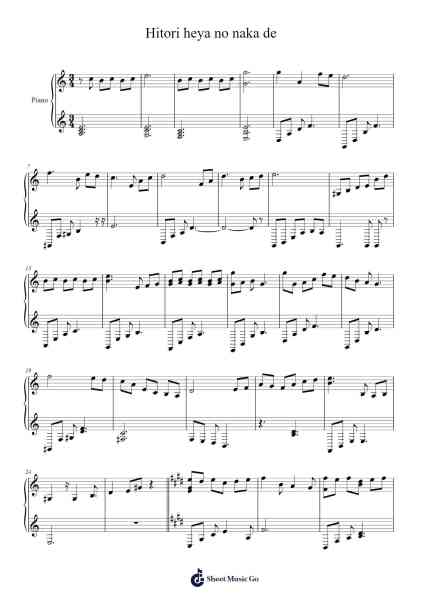 Hitori heya no naka de Sheet Music by undefined-Arr.Snowcol