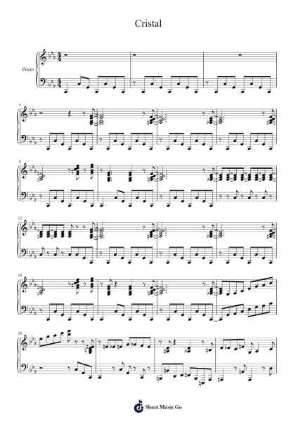 Cristal Sheet Music by Park Suhyun-Arr.Hufaithe Deantate