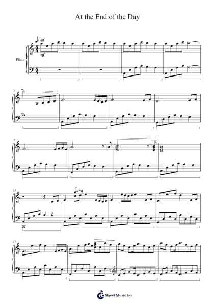 At the End of the Day Sheet Music by Bairdlius-Arr.Nonings Baclair