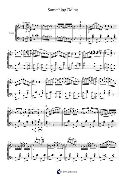 Something Doing Sheet Music by Scott Joplin/Scott Hayden-Arr.Pastowe Olseph