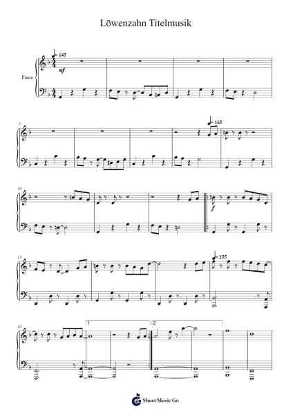 Löwenzahn Titelmusik Sheet Music by Martin Cyrus/Matthias Raue-Arr.Faulkvy