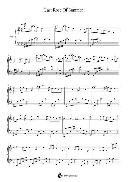 Last Rose Of Summer Sheet Music by Aaron Lee-Arr.Thompps