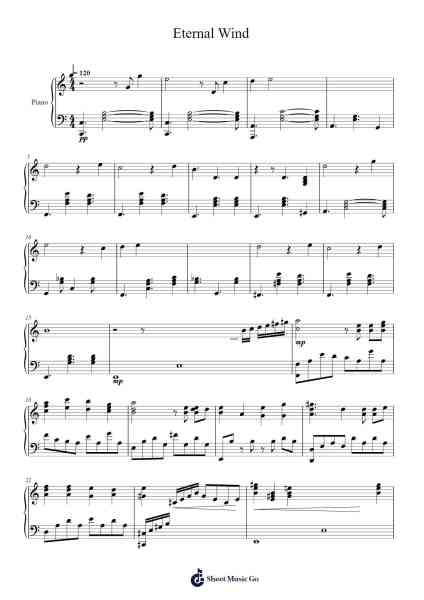 Eternal Wind - Final Fantasy III Sheet Music by Nobuo Uematsu-Arr.Maclup