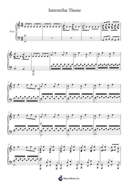 Interstellar Theme Sheet Music by undefined-Arr.Lesvien Billjay