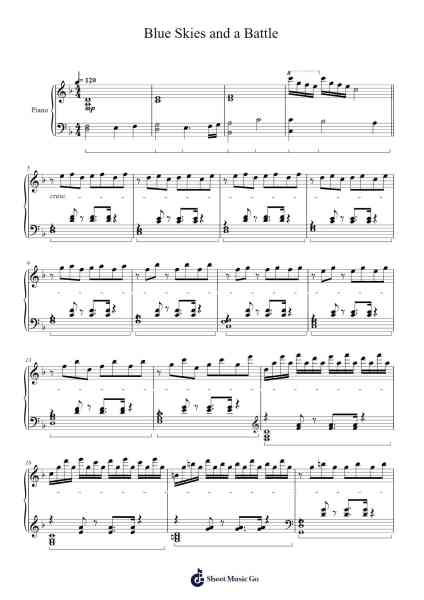 Fire Emblem Three Houses - Blue Skies and a Battle Sheet Music by Rei Kondoh-Arr.Chamtra