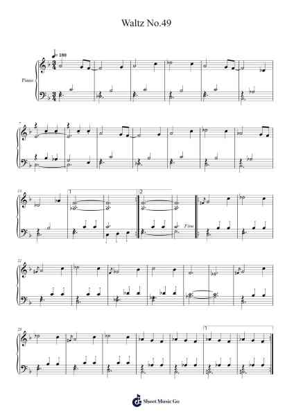 Waltz No.49 Sheet Music by Tuukka Jokilehto-Arr.Gosnix