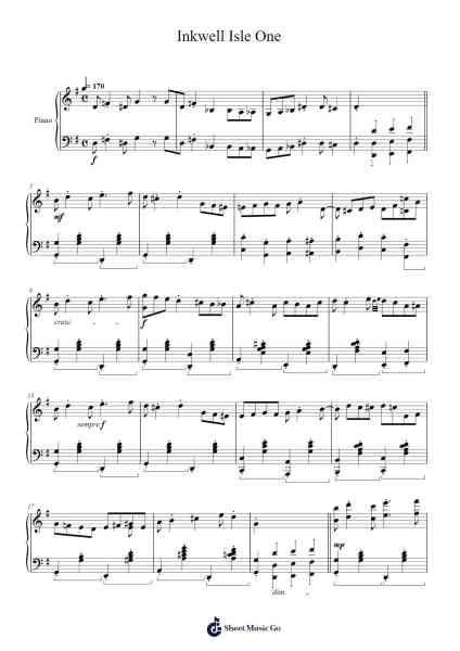 Inkwell Isle One Sheet Music by Kris Maddigan-Arr.Rhysgel Dilcooke