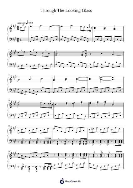 Through The Looking Glass Sheet Music by Graham Alan Washburn-Arr.Pipril