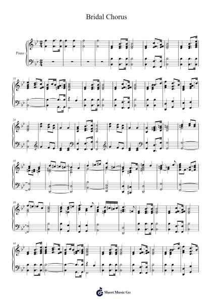 Bridal Chorus Sheet Music by Richard Wagner-Arr.Jefgiles Greren