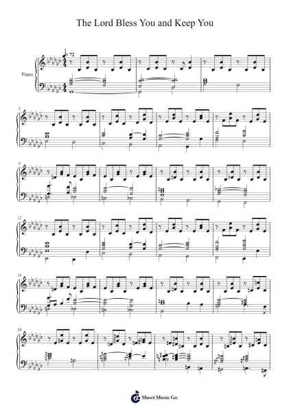 The Lord Bless You And Keep You Sheet Music by John Rutter-Arr.Cofearl