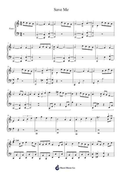 Save Me/A Trillion Years and an Overnight Story Mashup Musica per pianoforte di BTS/IA - Arr.Morecius Wake