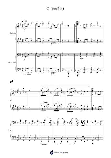 Csikos Post Sheet Music by Hermann Necke-Arr.Bobright
