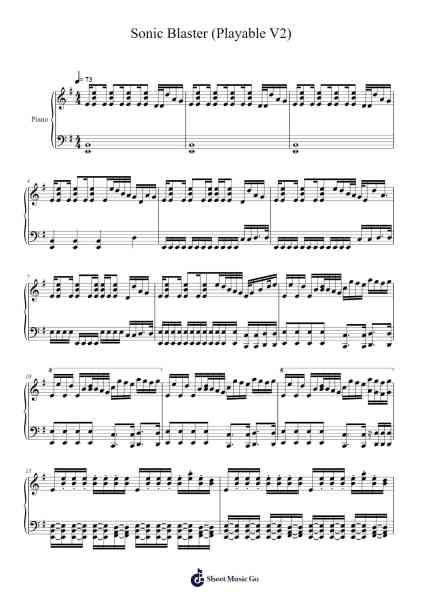 Sonic Blaster (Playable V2) Sheet Music by F-777-Arr.Brosaul