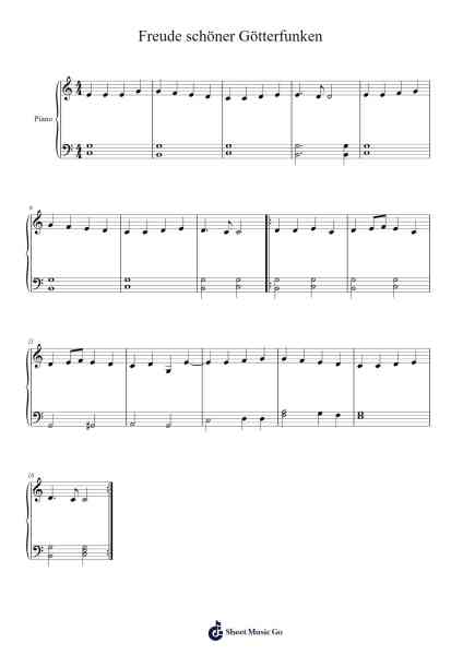 Symphony No. 9 in D Minor, Op. 125 "Choral": IV. Ode to Joy (Freude schöner Götterfunken) Sheet Music by Ludwig van Beethoven-Arr.Dunnie Hazme