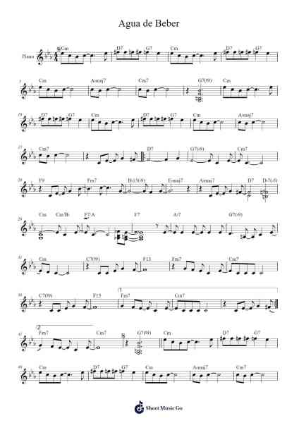 Agua de Beber Sheet Music by undefined-Arr.Crodre Kipqe