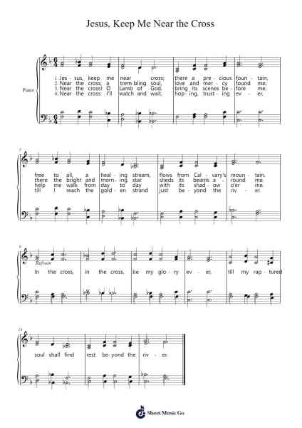 Jesus, Keep Me Near the Cross Sheet Music by William H. Doane-Arr.Faulkgreve Iankay