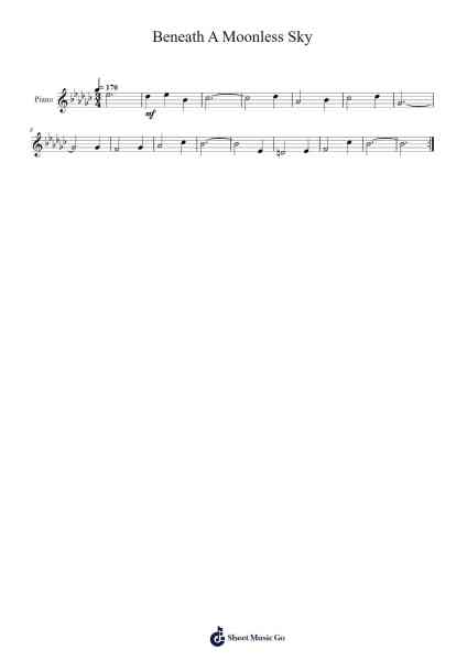 Beneath A Moonless Sky Sheet Music by Andrew Lloyd Webber-Arr.Efbooth Borgfe