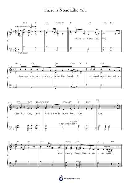 There is None Like You Sheet Music by Lenny LeBlanc-Arr.Blouis