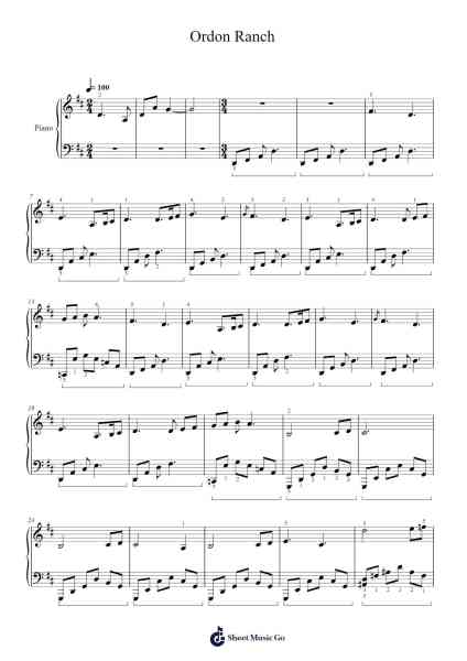 Ordon Ranch Sheet Music by Koji Kondo-Arr.Ruxia