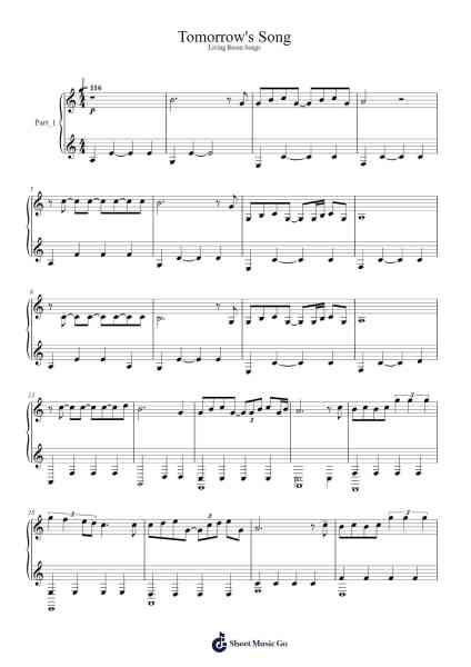 Tomorrow's Song Musica per pianoforte di Ólafur Arnalds - Arr.Bonnes Junemiah