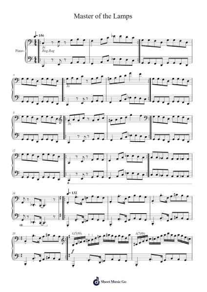 Master of the Lamps Sheet Music by Russell Lieblich-Arr.Efbooth Borgfe