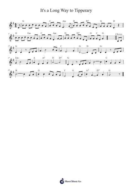 It's a Long Way to Tipperary Sheet Music by undefined-Arr.Shirnett