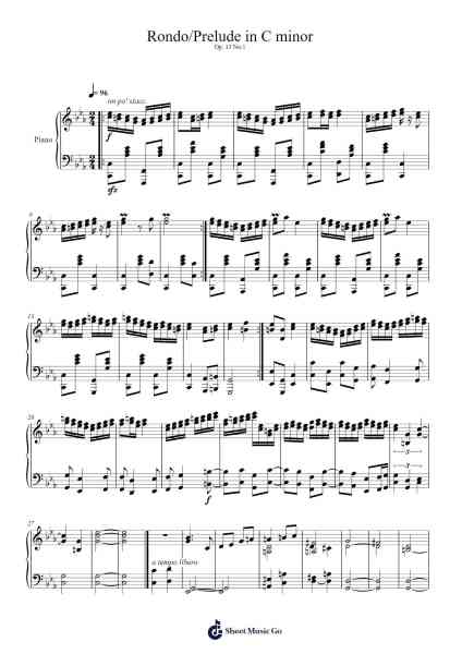 Rondo/Prelude in C minor Sheet Music by William Tippins-Arr.Copraine