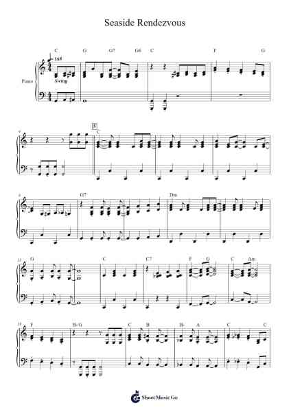 Seaside Rendezvous Sheet Music by Freddie Mercury-Arr.Dysaul Beaze