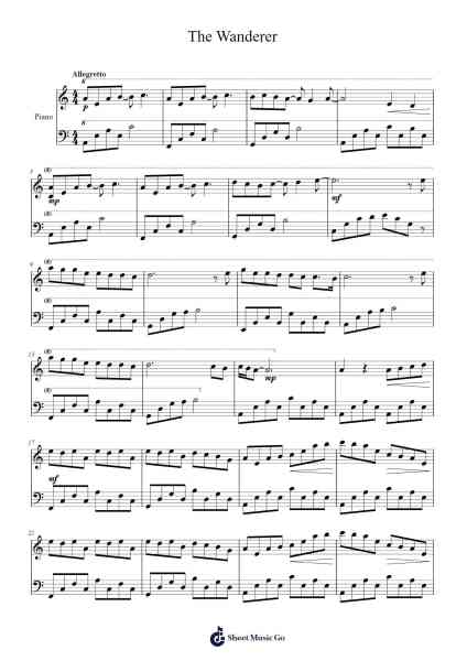 The Wanderer Sheet Music by undefined-Arr.Jouboyd Calgel