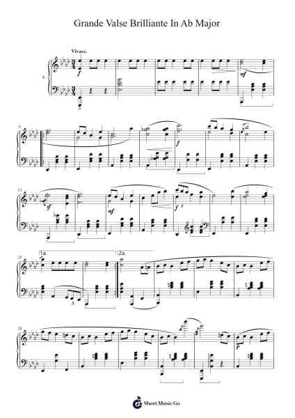 Grande Valse Brillante in E-flat Major, Op. 18 Sheet Music by Domenico Scarlatti-Arr.Trebes
