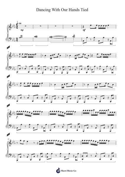 Dancing With Our Hands Tied Sheet Music by Taylor Swift-Arr.Hoybooth Saulives