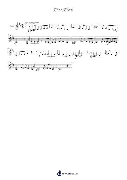 Chan Chan Sheet Music by Buena Vista Social Club-Arr.Heca