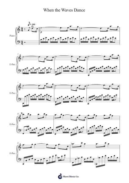 When the Waves Dance Sheet Music by Ernesto Cortazar-Arr.Narion