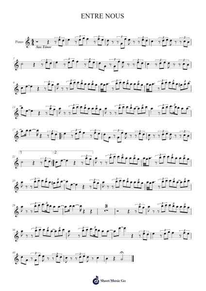 ENTRE NOUS Sheet Music by Chimène BADI-Arr.Lynzoe Haybob
