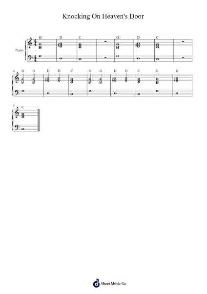 Knocking On Heaven's Door Sheet Music by Guns N' Roses-Arr.Kriso Dolclaire