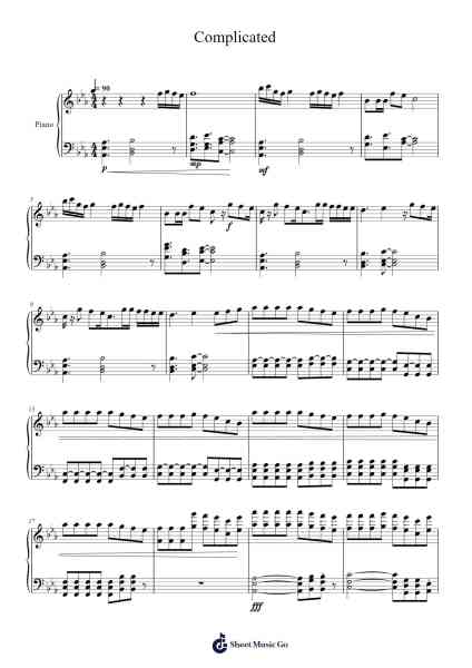 Complicated Sheet Music by Stuartborg-Arr.Morsedric