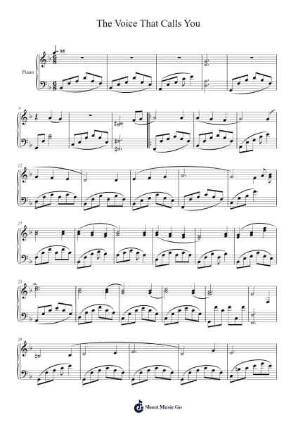 The Voice That Calls You Sheet Music by Wrightdel Glosibyl-Arr.Efkirk
