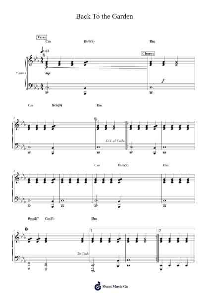 Back To the Garden Sheet Music by Crowder-Arr.Dougnick Steinmeo