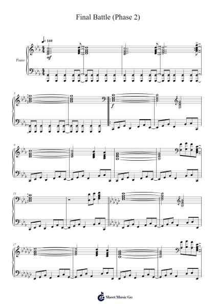 Final Battle (Phase 2) Sheet Music by Nintendo-Arr.Mervan