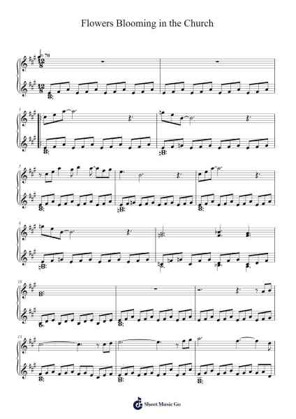 Flowers Blooming in the Church Sheet Music by Nobuo Uematsu-Arr.Sheipert