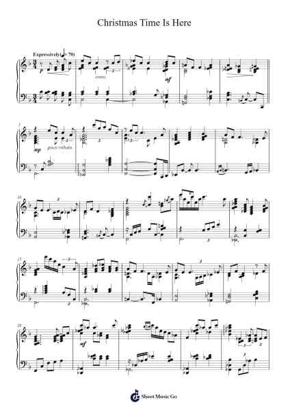 Christmas Time Is Here Sheet Music by Vince Guaraldi-Arr.Feltrid