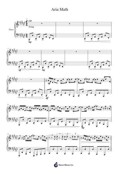 Aria Sheet Music by undefined-Arr.Ossweet