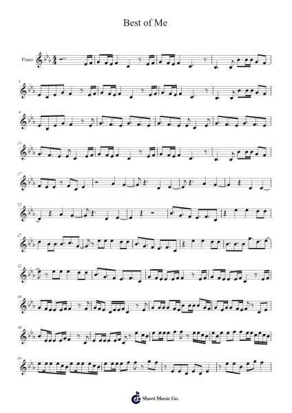 Best of Me Sheet Music by Marissa Campos-Arr.Roxantab Mushaw